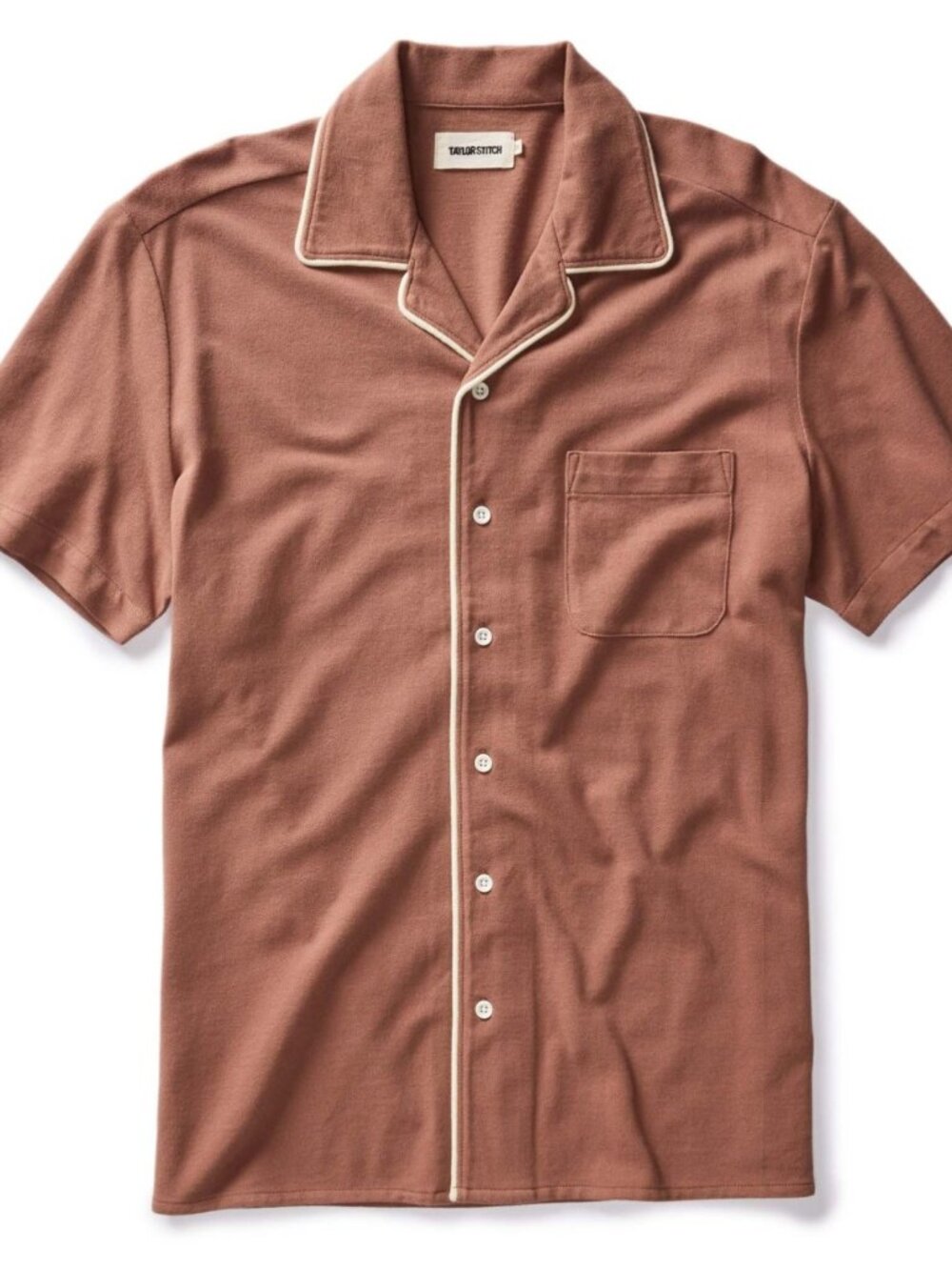Taylor Stitch - The Harwich Shirt - Faded Brick Tipped Pique